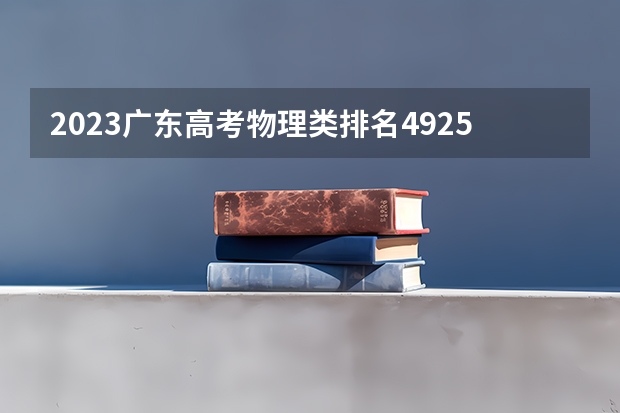 2023广东高考物理类排名49256的考生可以报什么大学 历年录取分数线