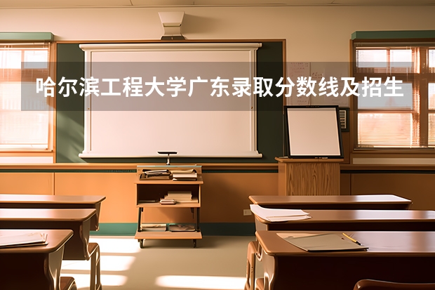 哈尔滨工程大学广东录取分数线及招生人数是多少
