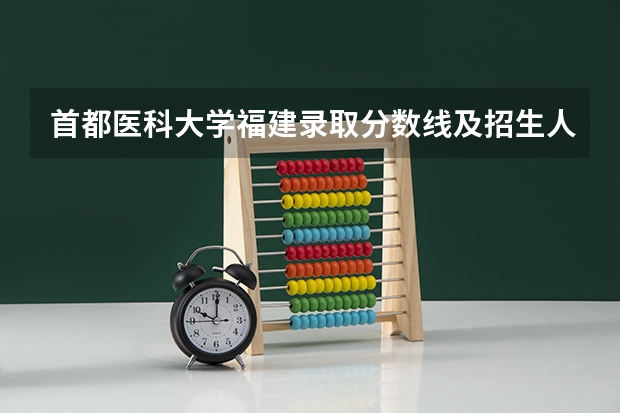 首都医科大学福建录取分数线及招生人数是多少