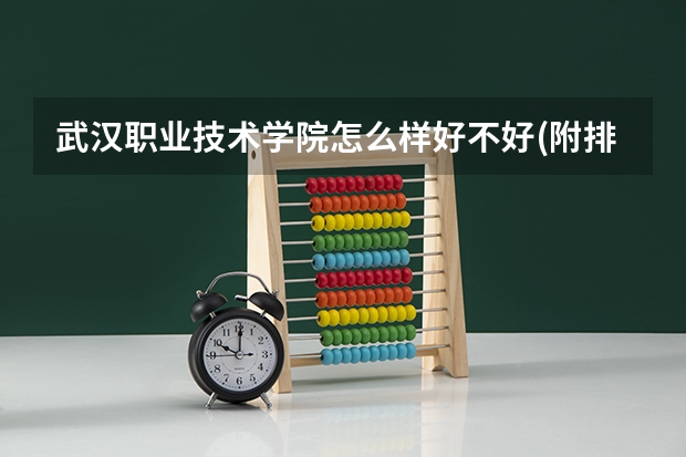 武汉职业技术学院怎么样好不好(附排名简介)