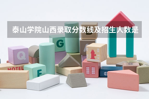 泰山学院山西录取分数线及招生人数是多少