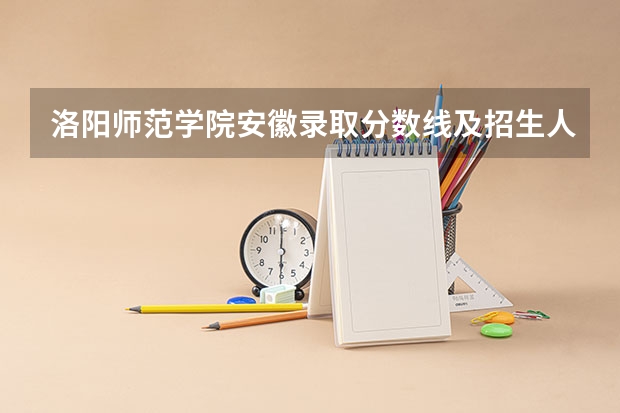 洛阳师范学院安徽录取分数线及招生人数是多少