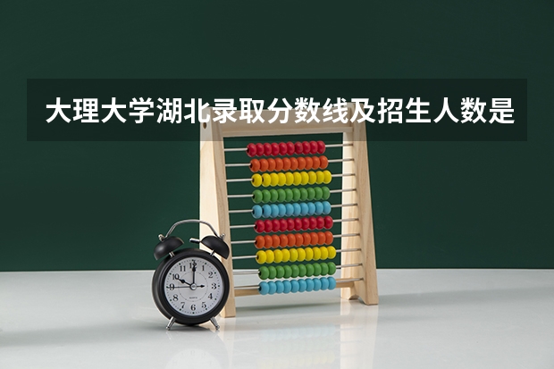 大理大学湖北录取分数线及招生人数是多少
