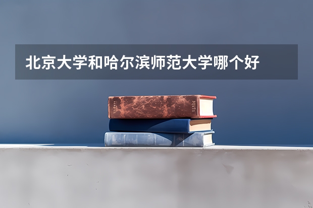 北京大学和哈尔滨师范大学哪个好