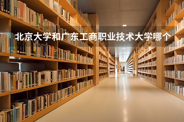 北京大学和广东工商职业技术大学哪个好