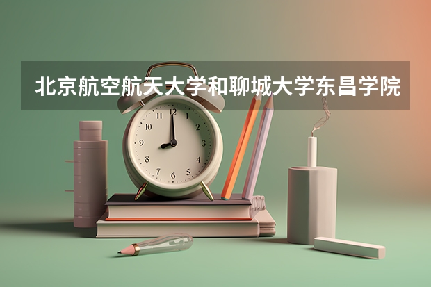 北京航空航天大学和聊城大学东昌学院哪个好