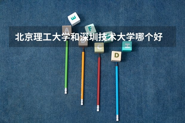 北京理工大学和深圳技术大学哪个好