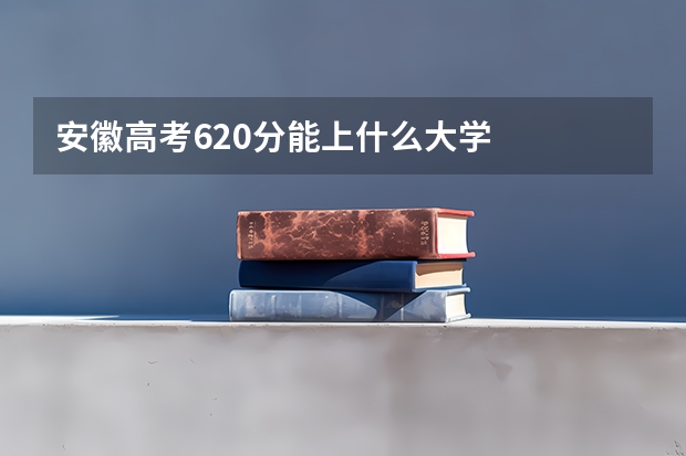 安徽高考620分能上什么大学