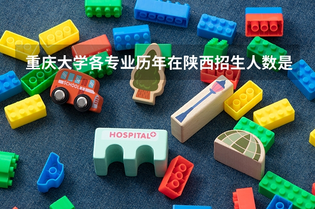 重庆大学各专业历年在陕西招生人数是多少