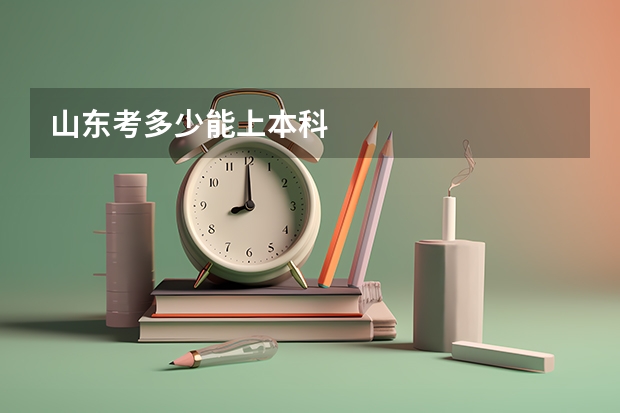 山东考多少能上本科