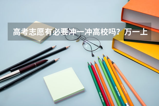 高考志愿有必要冲一冲高校吗？万一上投档线且不愿服从调剂不被录取退档怎么办？？