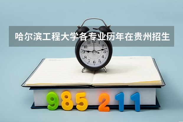 哈尔滨工程大学各专业历年在贵州招生人数是多少