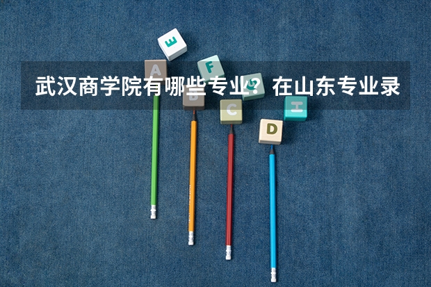 武汉商学院有哪些专业？在山东专业录取分数线是多少