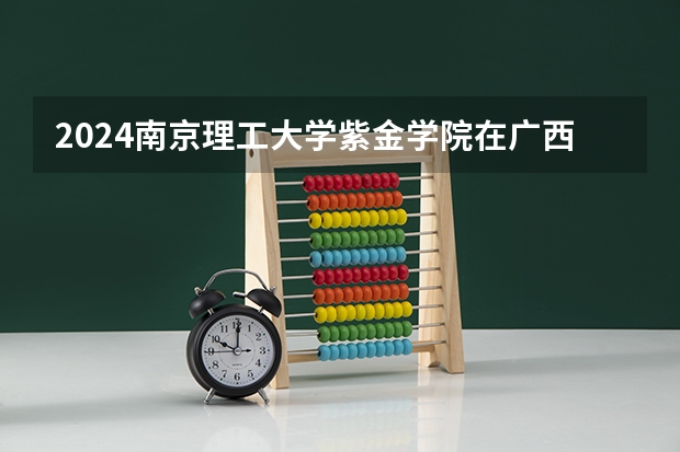 2024南京理工大学紫金学院在广西招生计划
