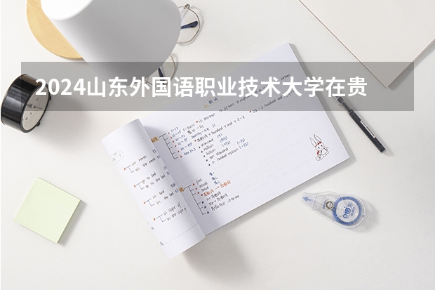 2024山东外国语职业技术大学在贵州招生计划