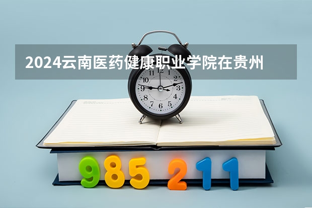 2024云南医药健康职业学院在贵州招生计划