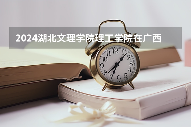 2024湖北文理学院理工学院在广西招生计划
