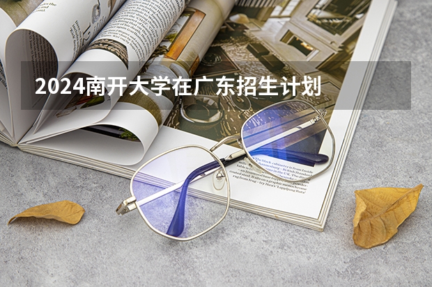 2024南开大学在广东招生计划
