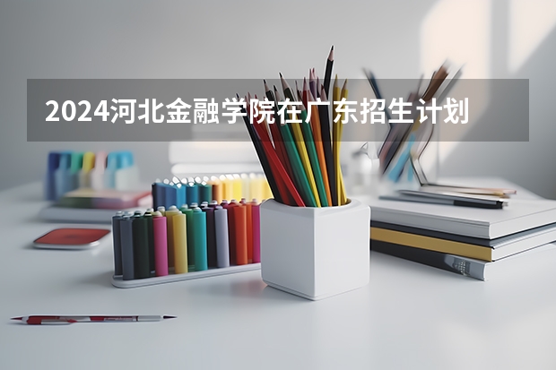 2024河北金融学院在广东招生计划
