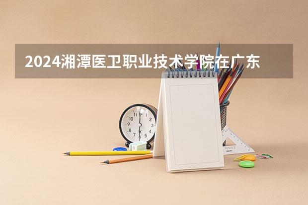 2024湘潭医卫职业技术学院在广东招生计划