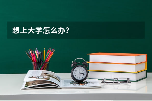 想上大学怎么办？