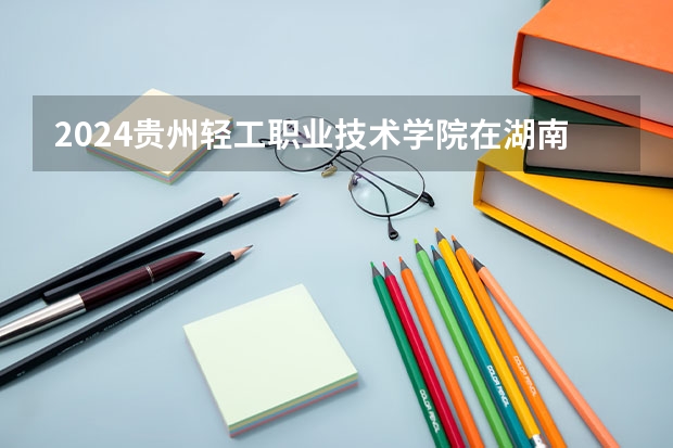 2024贵州轻工职业技术学院在湖南招生计划