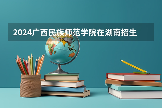 2024广西民族师范学院在湖南招生计划
