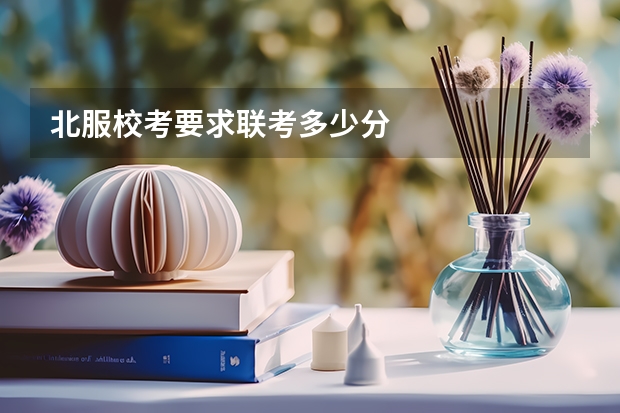 北服校考要求联考多少分