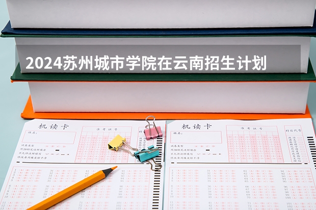 2024苏州城市学院在云南招生计划