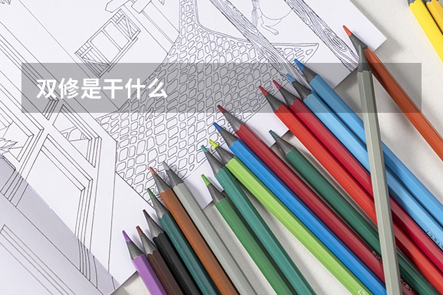 双修是干什么