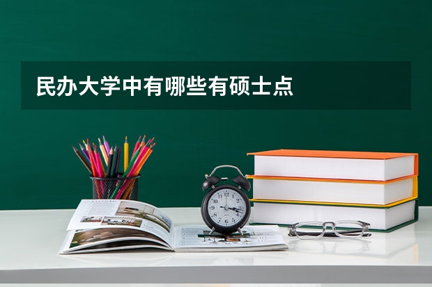 民办大学中有哪些有硕士点