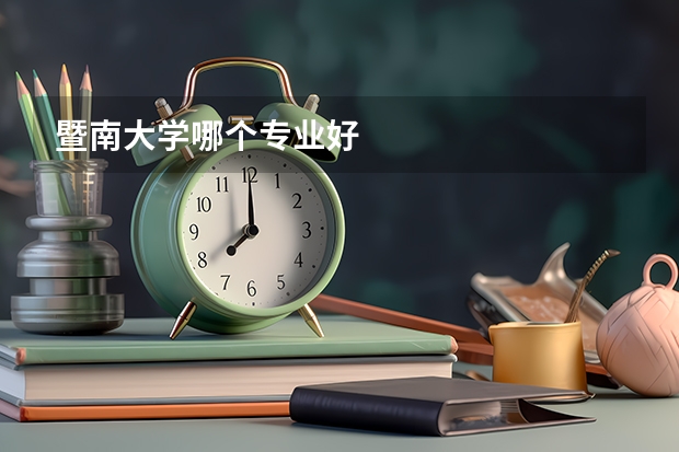 暨南大学哪个专业好