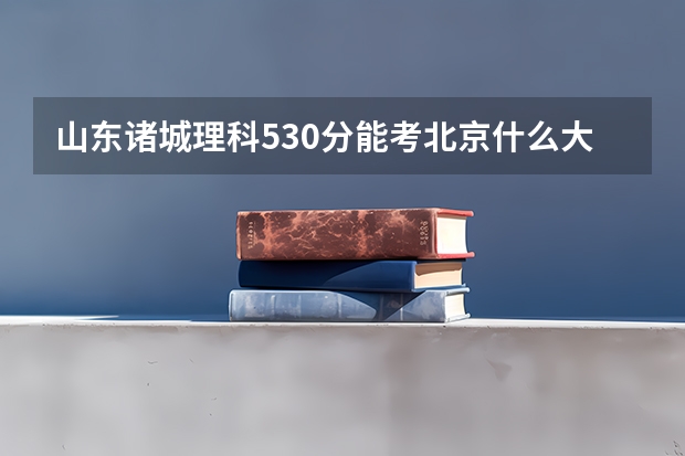 山东诸城理科530分能考北京什么大学