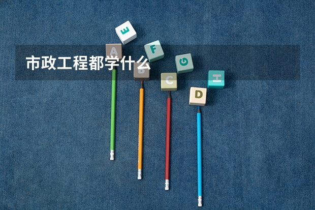 市政工程都学什么
