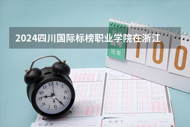 2024四川国际标榜职业学院在浙江招生计划