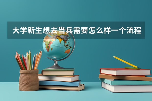 大学新生想去当兵需要怎么样一个流程？