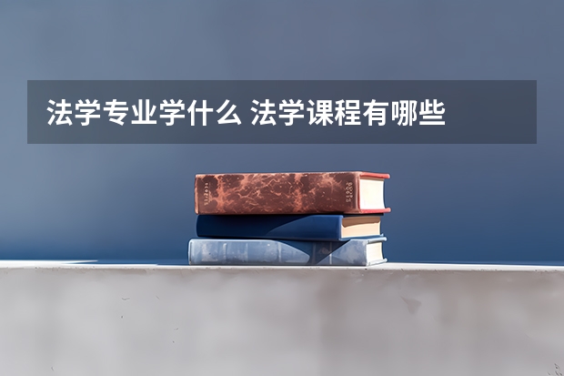 法学专业学什么 法学课程有哪些