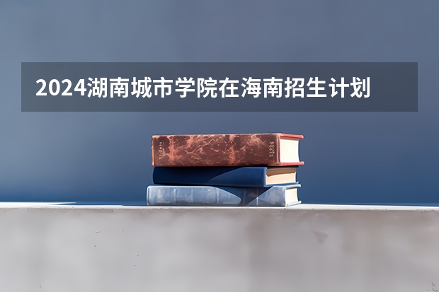 2024湖南城市学院在海南招生计划