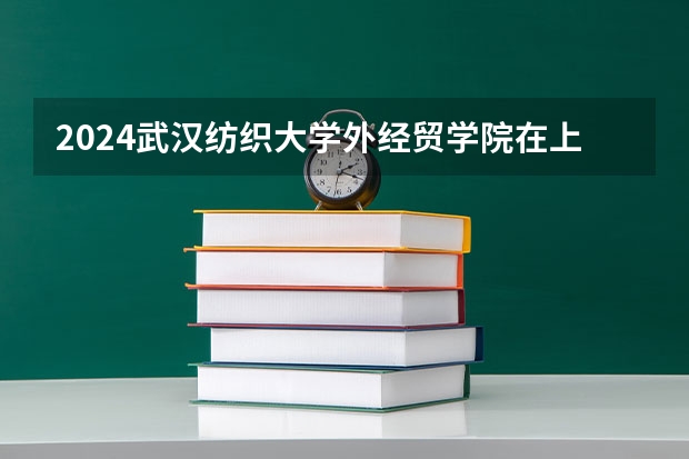 2024武汉纺织大学外经贸学院在上海招生计划