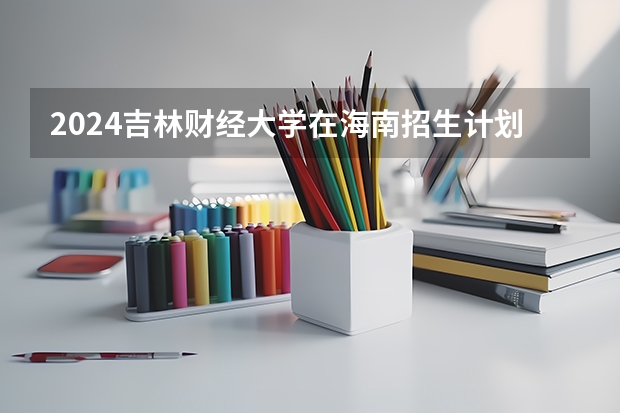 2024吉林财经大学在海南招生计划