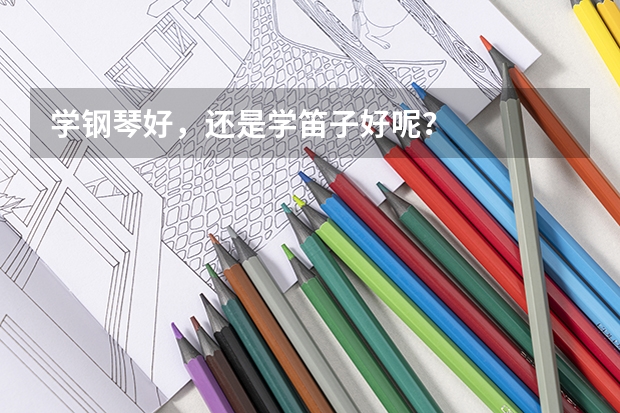 学钢琴好,还是学笛子好呢?
