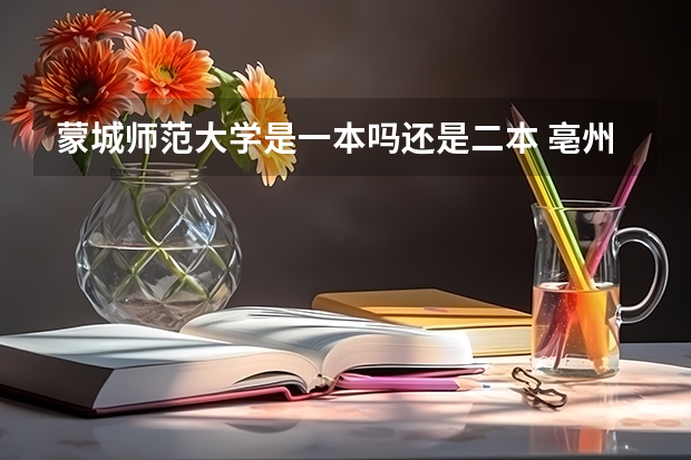 蒙城师范大学是一本吗还是二本 亳州学院是一本还是二本