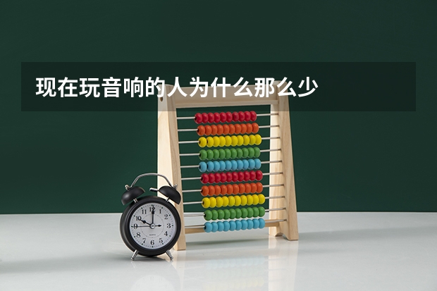 现在玩音响的人为什么那么少