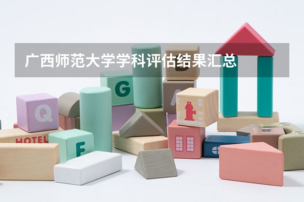 广西师范大学学科评估结果汇总