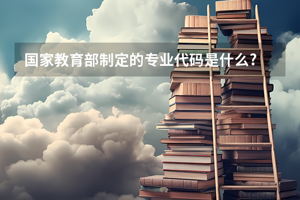国家教育部制定的专业代码是什么?