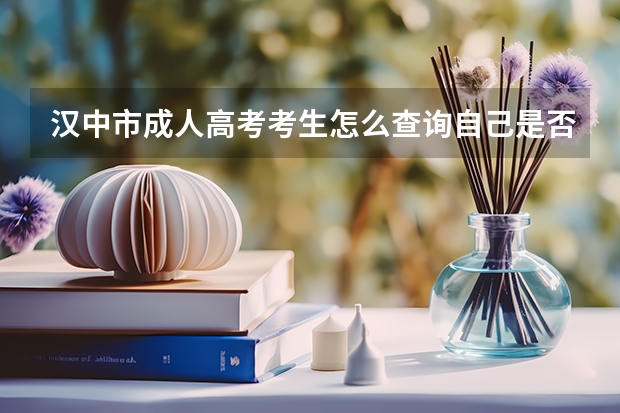 汉中市成人高考考生怎么查询自己是否被录取？