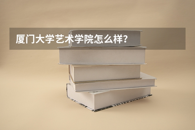厦门大学艺术学院怎么样？