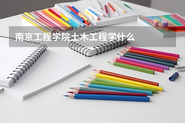 南京工程学院土木工程学什么