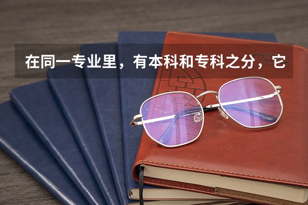 在同一专业里，有本科和专科之分，它们的专业代码一样吗？