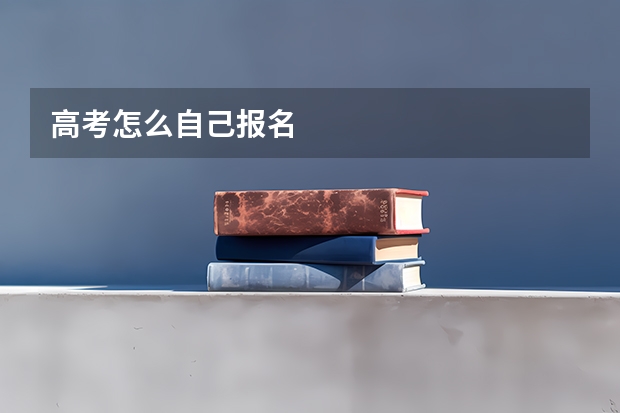 高考怎么自己报名
